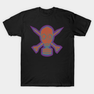 Gas Mask & Crossed Missiles T-Shirt